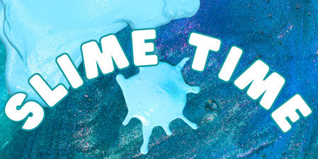 title of program covered in blue slime